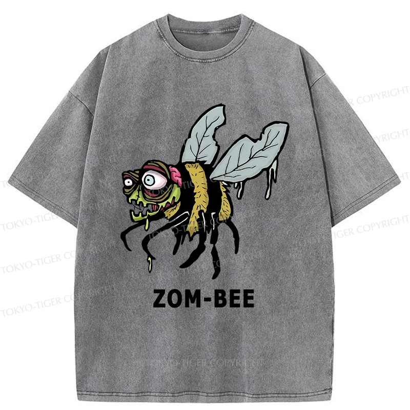 Tokyo-Tiger Halloween Zom-Bee Washed T-Shirt