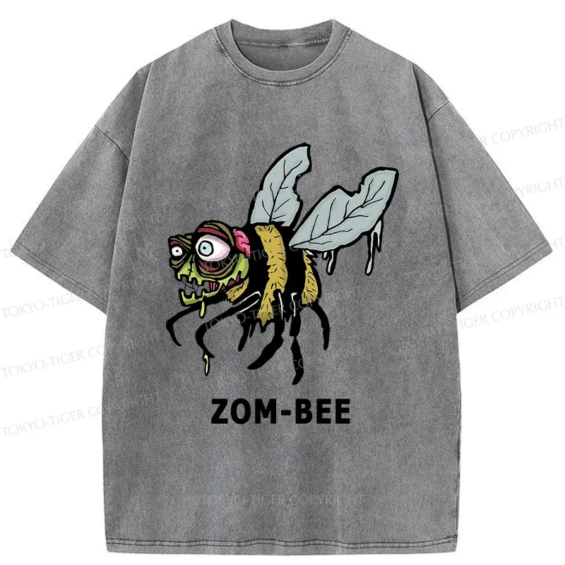 Tokyo-Tiger Halloween Zom-Bee Washed T-Shirt