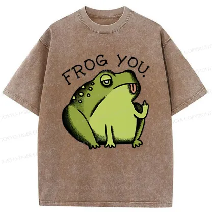 Tokyo-Tiger Frog Taunt You Washed T-Shirt