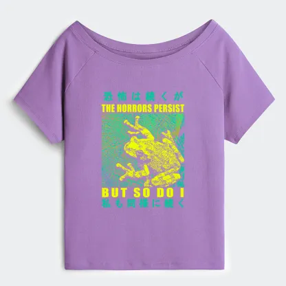Tokyo-Tiger The Horrors Persist Frog Off Shoulder T-Shirt
