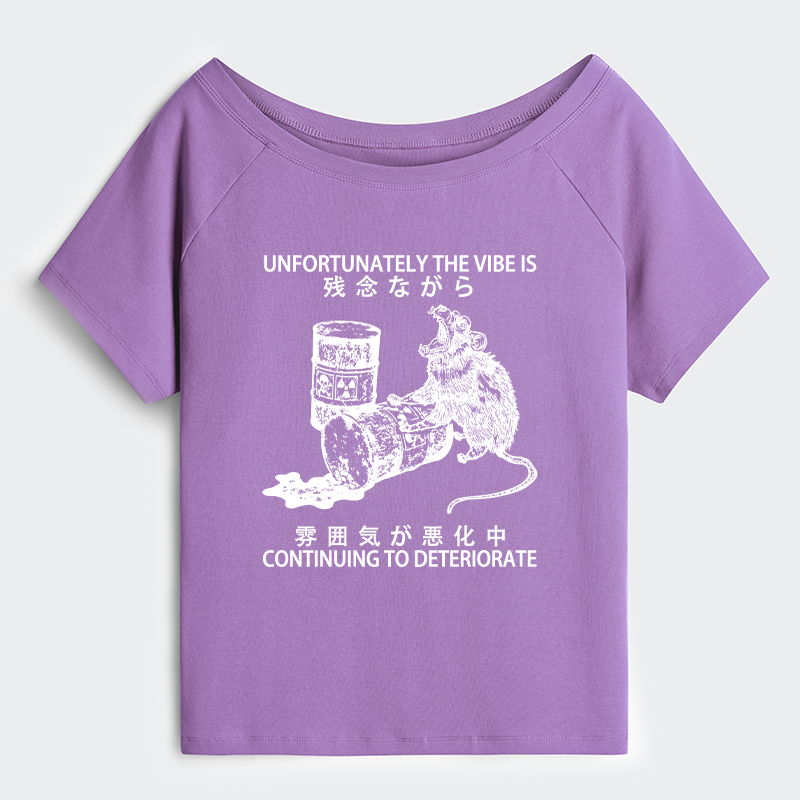 Tokyo-Tiger The Vibe Is Continuing To Deteriorate Off Shoulder T-Shirt