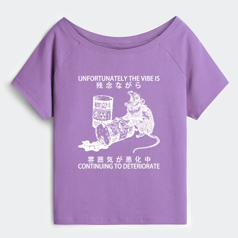 Tokyo-Tiger The Vibe Is Continuing To Deteriorate Off Shoulder T-Shirt