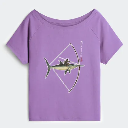 Tokyo-Tiger I Am Speed Off Shoulder T-Shirt