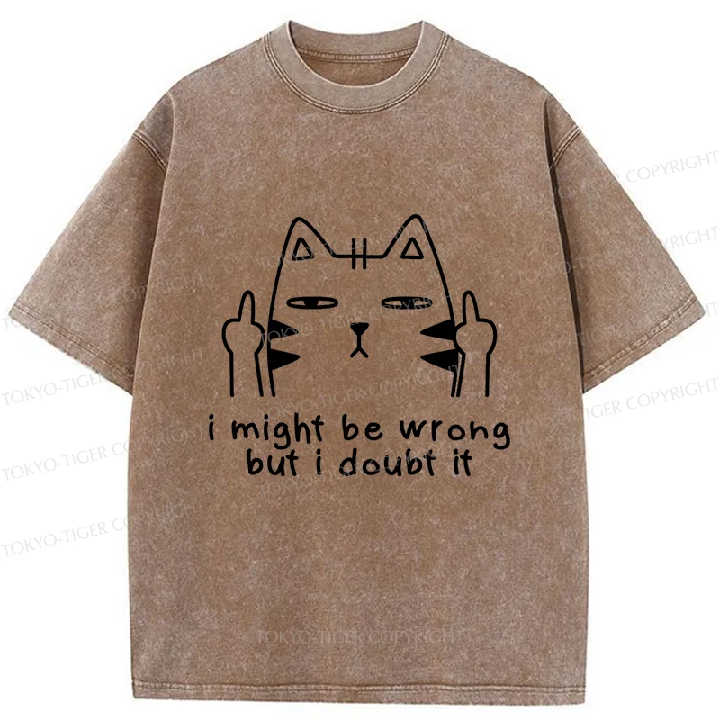 Tokyo-Tiger Cat Taunts You Washed T-Shirt