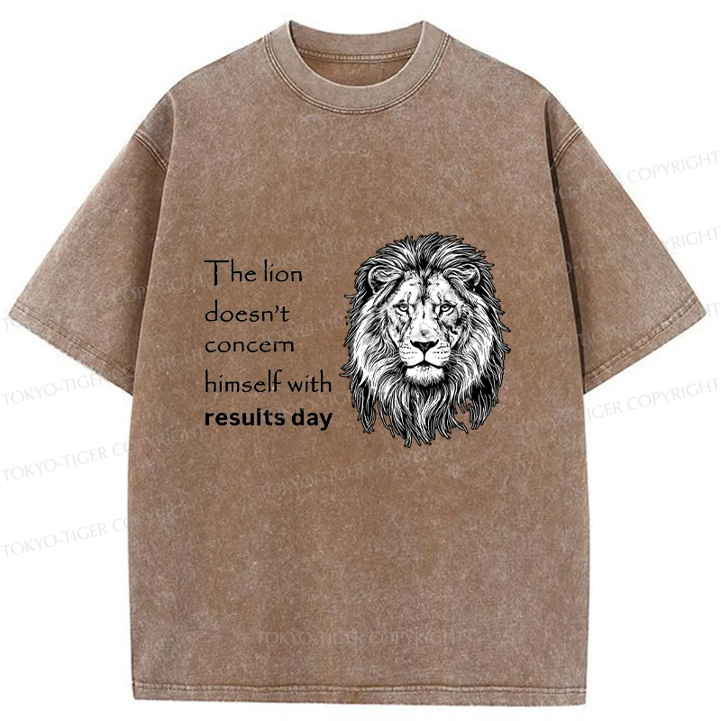 Tokyo-Tiger Fearless Lion Washed T-Shirt