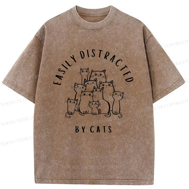 Tokyo-Tiger Focus On The Cats Washed T-Shirt