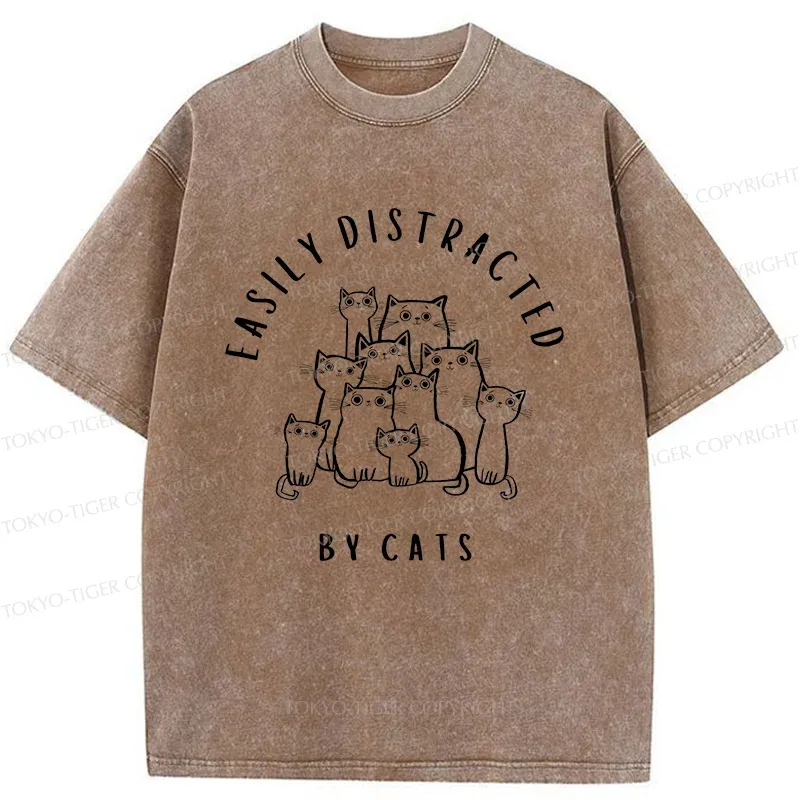Tokyo-Tiger Focus On The Cats Washed T-Shirt