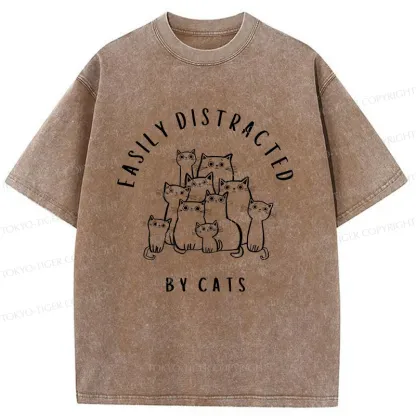 Tokyo-Tiger Focus On The Cats Washed T-Shirt