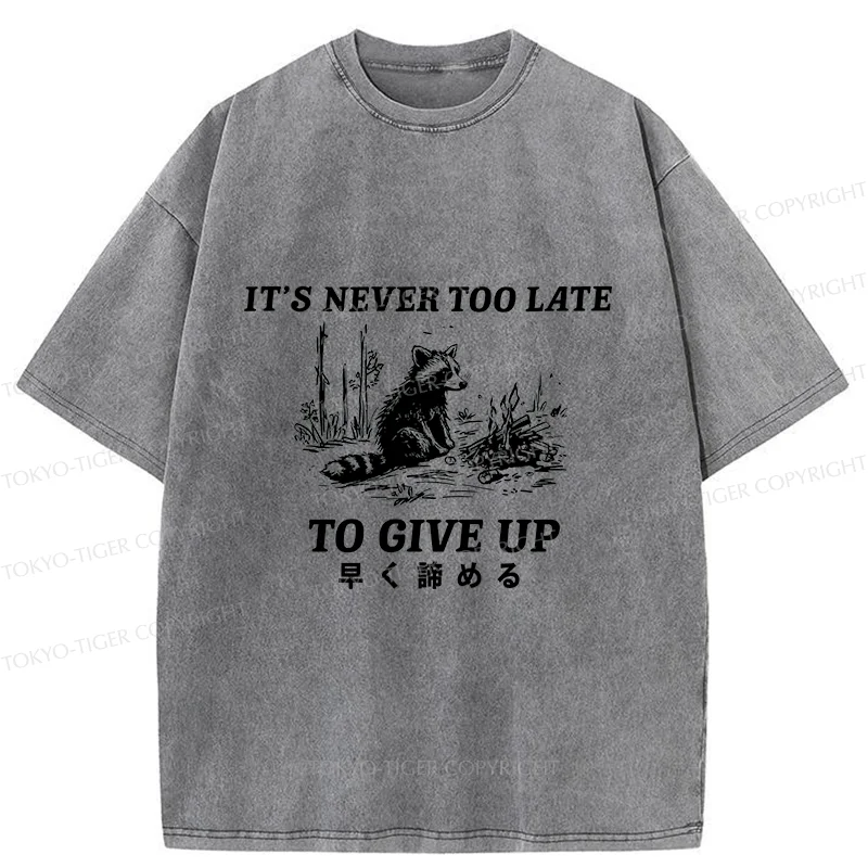 Tokyo-Tiger Give Up Early Washed T-Shirt