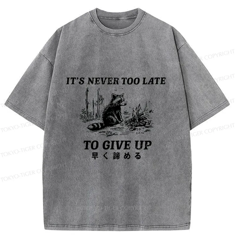 Tokyo-Tiger Give Up Early Washed T-Shirt
