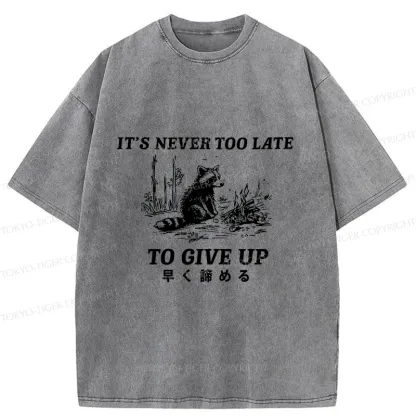 Tokyo-Tiger Give Up Early Washed T-Shirt