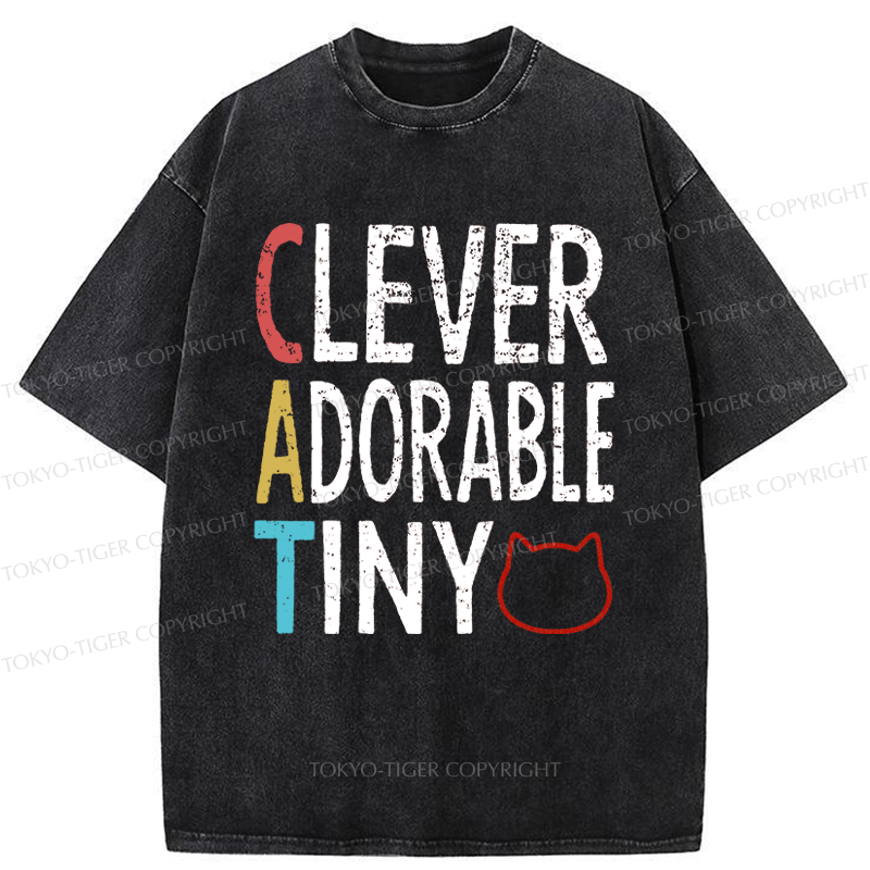 Tokyo-Tiger Qualities Of The Cat Washed T-Shirt