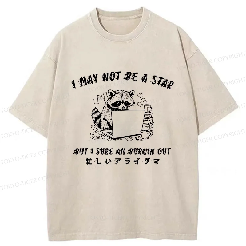 Tokyo-Tiger Busy Raccoon Washed T-Shirt