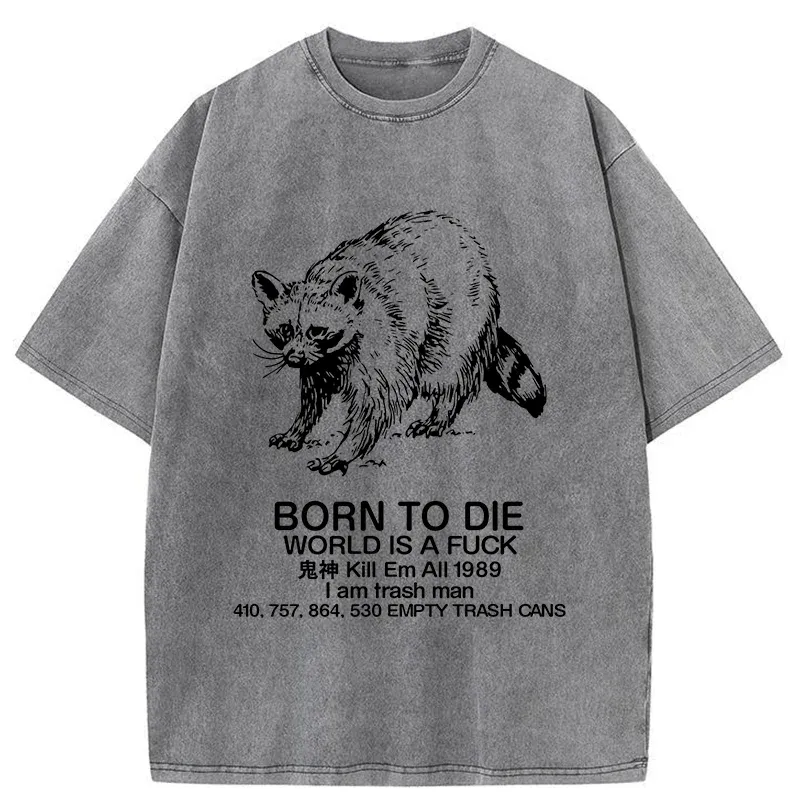 Tokyo-Tiger Born To Die World Is A Fuck Washed T-Shirt