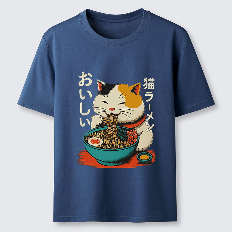 Tokyo-Tiger Cute Eat Eating Japanese Ramen Classic T-Shirt