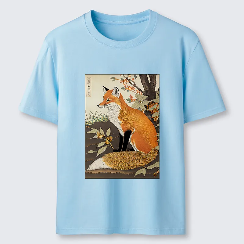 Tokyo-Tiger Ukiyo-e Fox Classic T-Shirt
