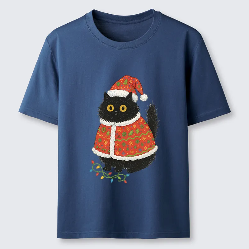 Tokyo-Tiger Cat Wearing Santa Hat Classic T-Shirt