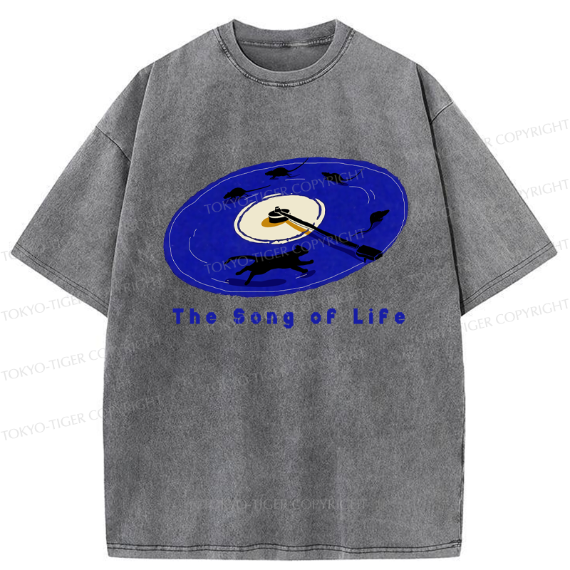 Tokyo-Tiger The Song Of Life Washed T-Shirt