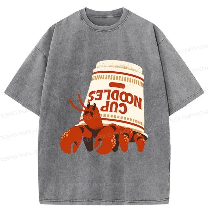 Tokyo-Tiger Ramen Hermit Crab Washed T-Shirt
