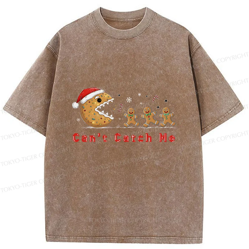 Tokyo-Tiger Eat The Gingerbread Man Washed T-Shirt