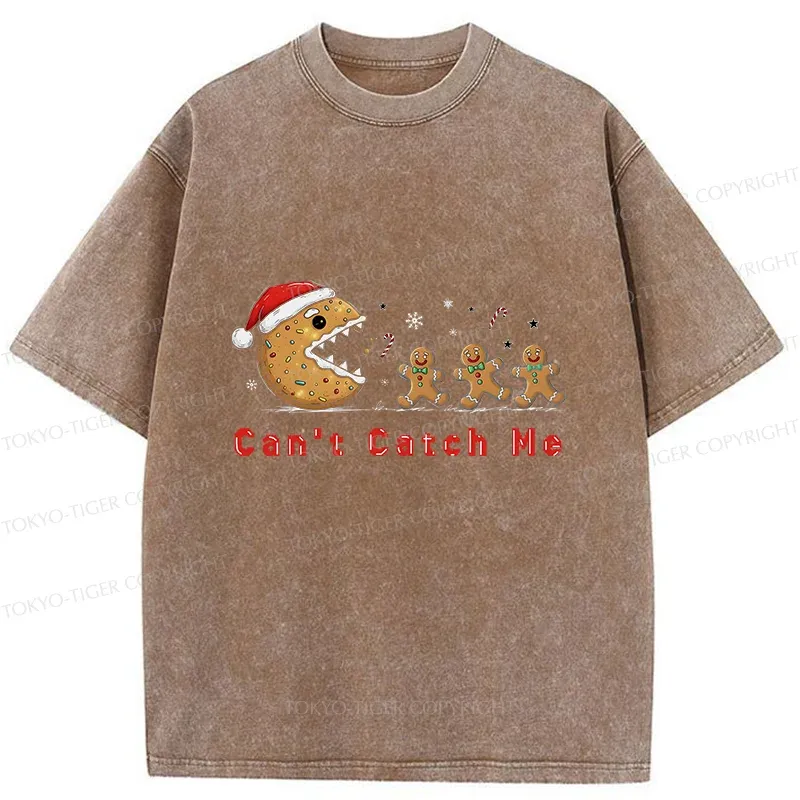Tokyo-Tiger Eat The Gingerbread Man Washed T-Shirt