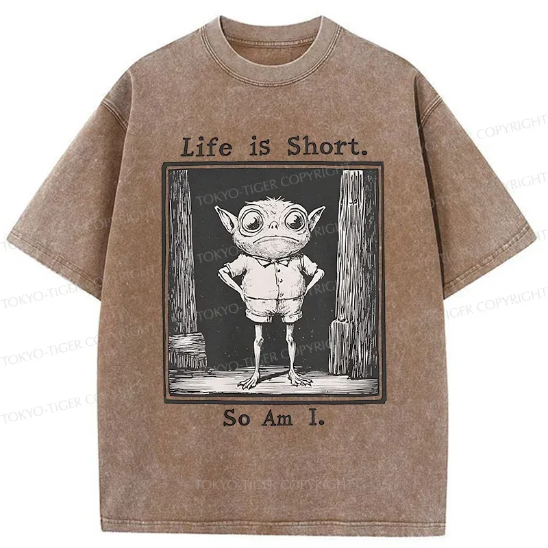 Tokyo-Tiger Short Life Of A Goblin Washed T-Shirt