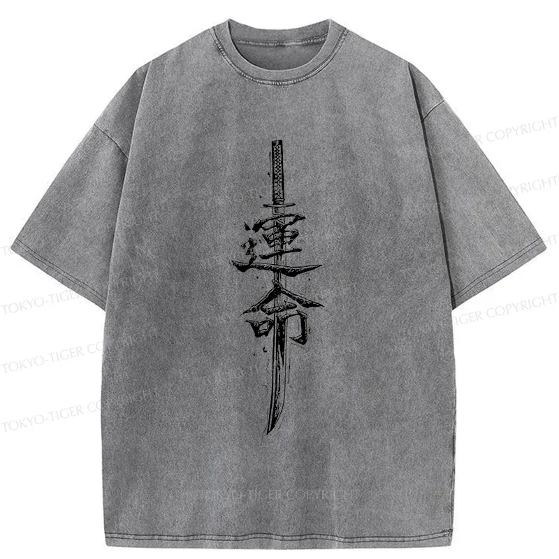 Tokyo-Tiger Destiny Kanji Washed T-Shirt