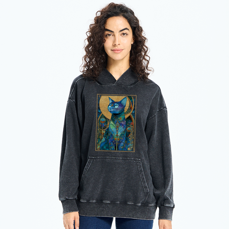 Tokyo-Tiger The Cat’s Plan To Rule Them All Washed Hoodie