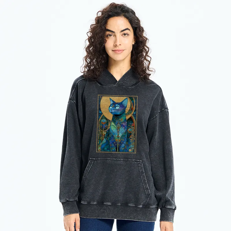 Tokyo-Tiger The Cat’s Plan To Rule Them All Washed Hoodie