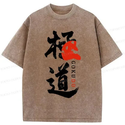 Tokyo-Tiger GOKUDO Kanji Washed T-Shirt