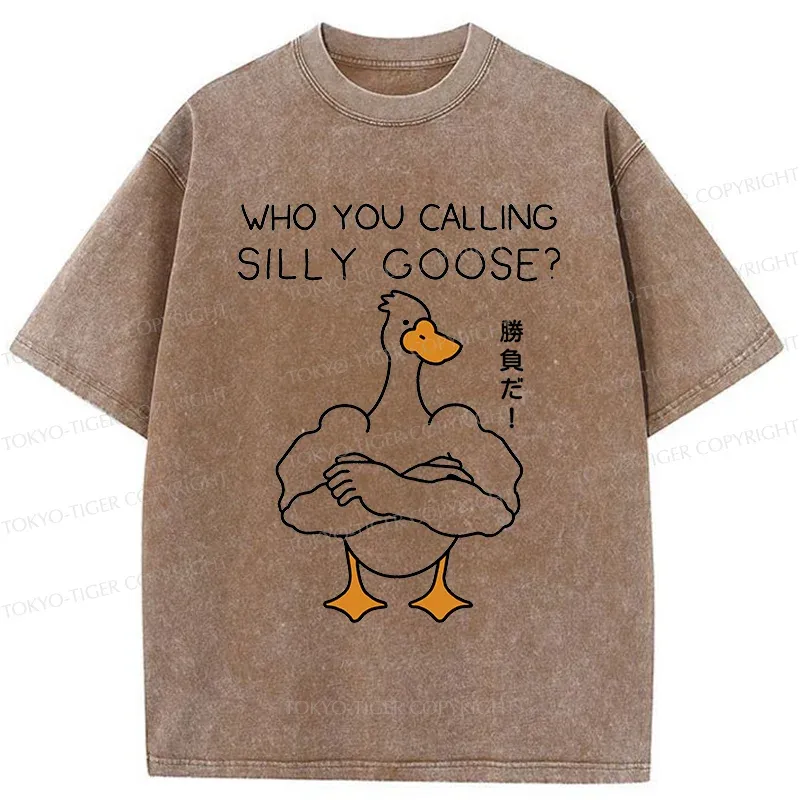 Tokyo-Tiger Duel With The Goose Washed T-Shirt