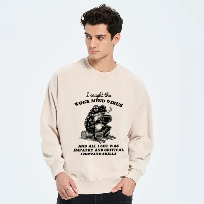 Tokyo-Tiger Awakened Thinking Virus Frog Washed Sweatshirt