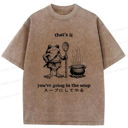 Tokyo-Tiger Fool 're Going In The Soup Washed T-Shirt