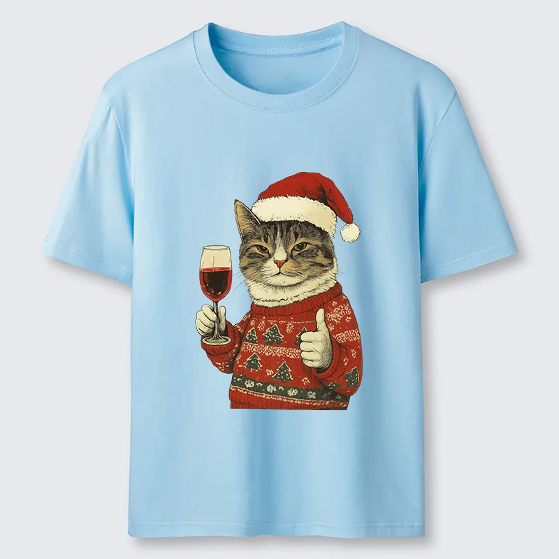 Tokyo-Tiger Christmas Cat Likes Classic T-Shirt