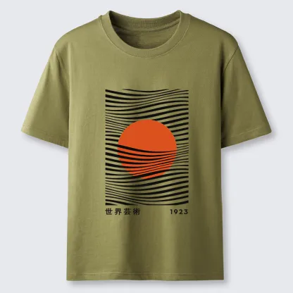 Tokyo-Tiger Minimalist Art Sun Classic T-Shirt