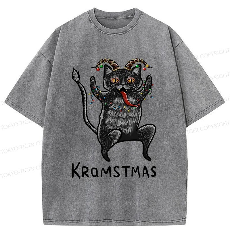 Tokyo-Tiger Kramstmas Japanese Washed T-Shirt