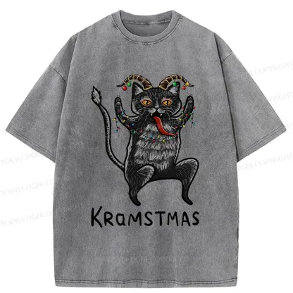 Tokyo-Tiger Kramstmas Japanese Washed T-Shirt