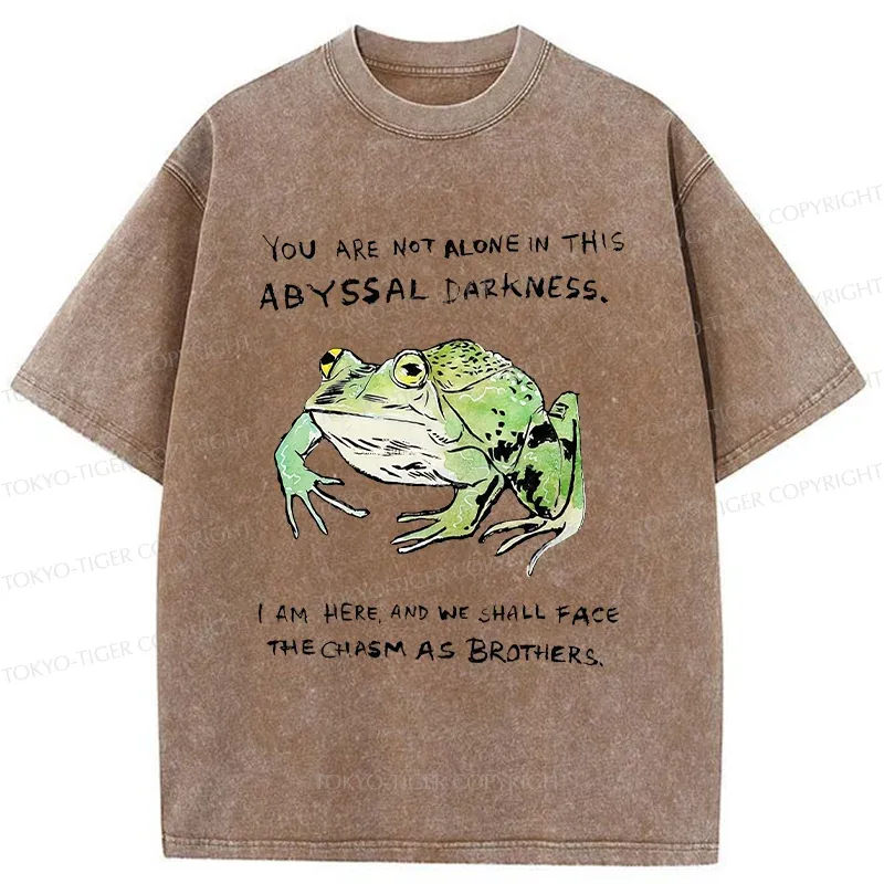 Tokyo-Tiger Support Your Frog Friends Washed T-Shirt