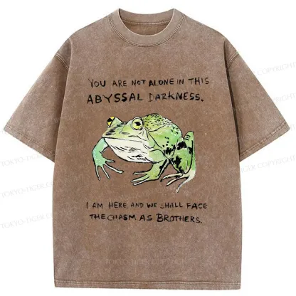 Tokyo-Tiger Support Your Frog Friends Washed T-Shirt