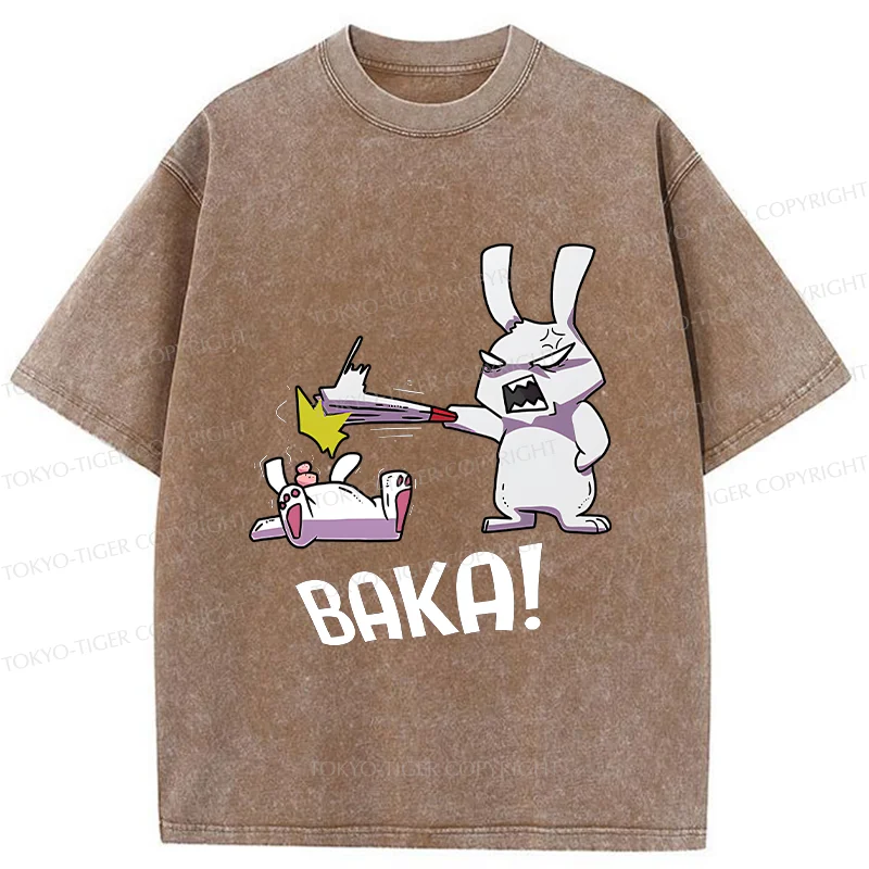 Tokyo-Tiger Stupid Rabbit Washed T-Shirt