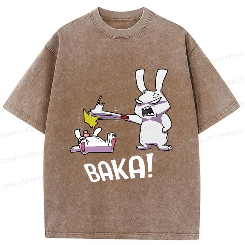 Tokyo-Tiger Stupid Rabbit Washed T-Shirt