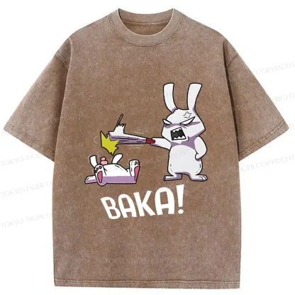 Tokyo-Tiger Stupid Rabbit Washed T-Shirt