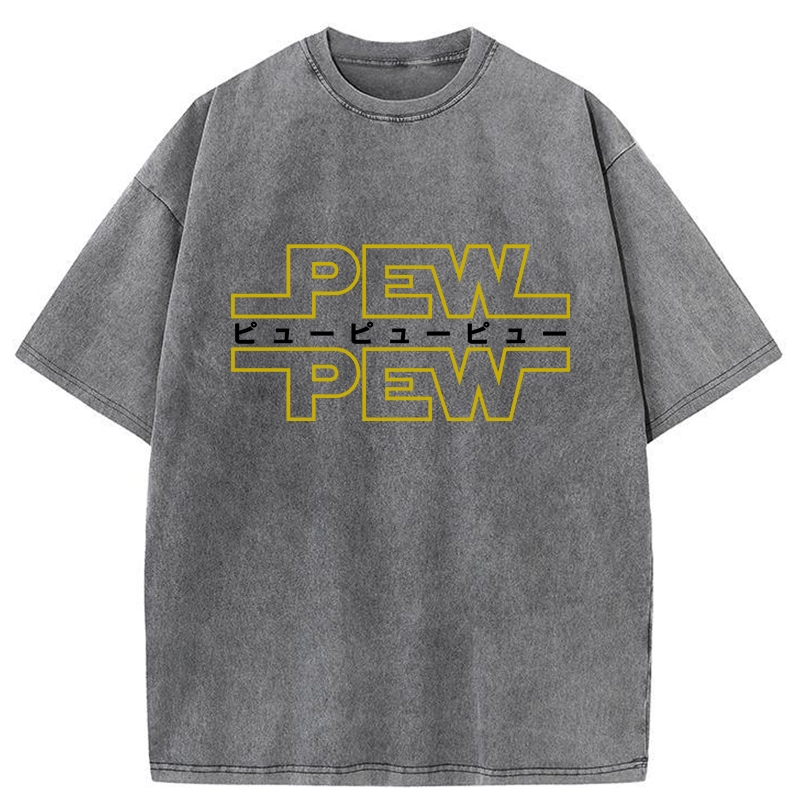 Tokyo-Tiger Pew Pew Japanese Washed T-Shirt