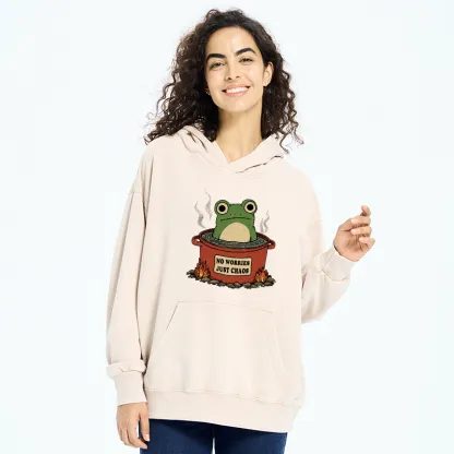 Tokyo-Tiger Frog：No Worries，Just Chaos Washed Hoodie