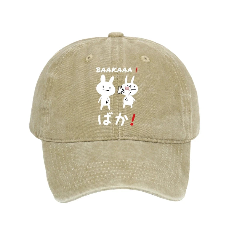 Tokyo-Tiger Anime Baka Manga Slap Washed Cap