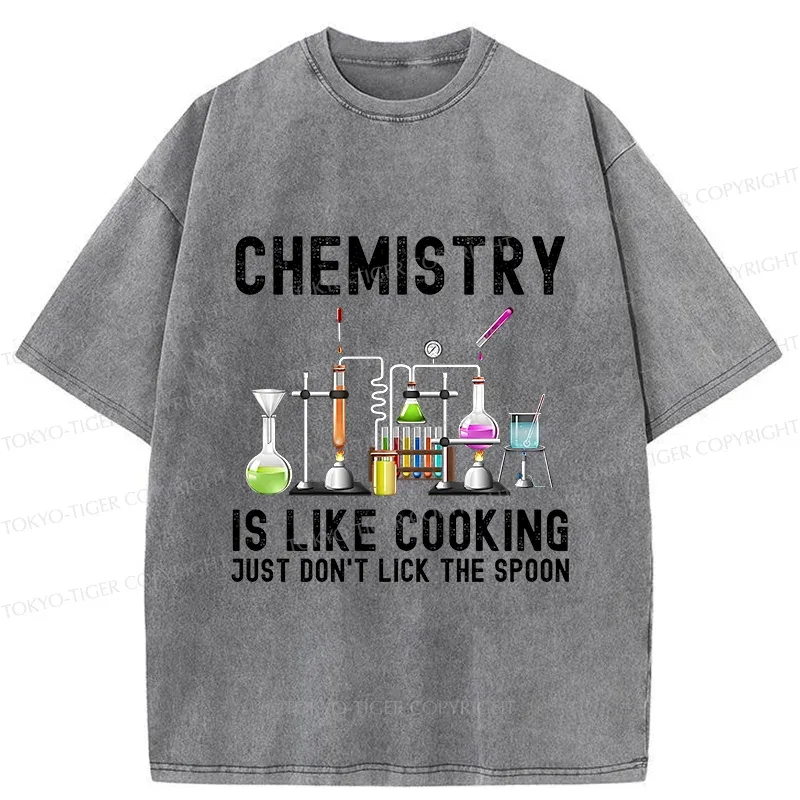 Tokyo-Tiger Interesting Chemistry Washed T-Shirt