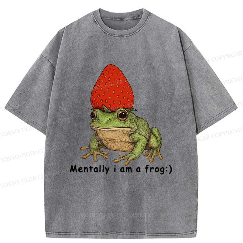 Tokyo-Tiger Strawberry Frog Washed T-Shirt