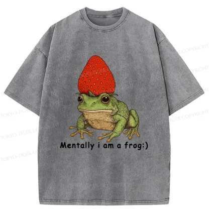 Tokyo-Tiger Strawberry Frog Washed T-Shirt
