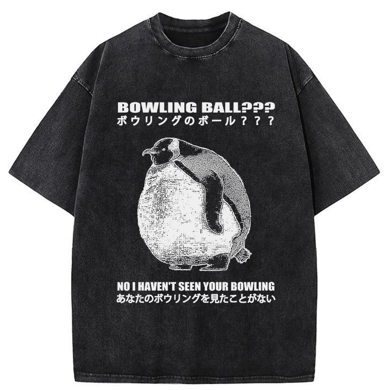 Tokyo-Tiger Where's My Bowling Ball Washed T-Shirt