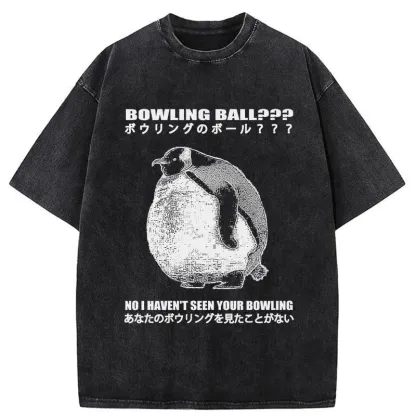 Tokyo-Tiger Where's My Bowling Ball Washed T-Shirt
